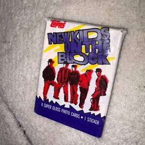 Vintage '89 New Kids On The Block Pack of 8 Photo Cards